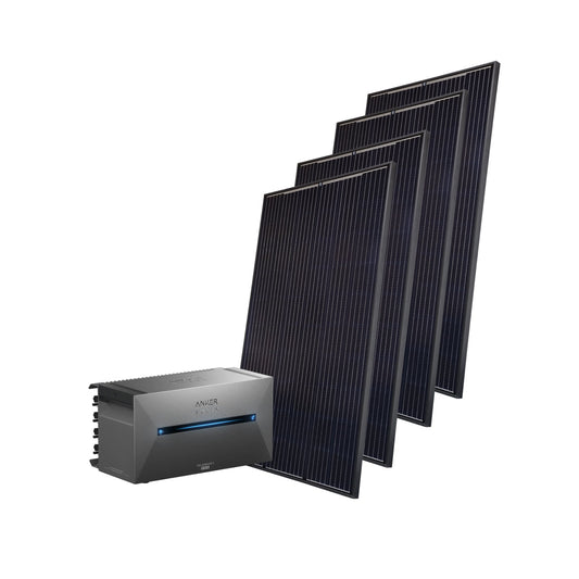 Balkonkraftwerk 1,6 kWp + ANKER Solarbank 2 Pro - Dachflug Solar