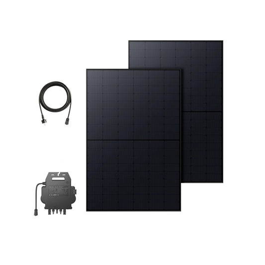 Balkonkraftwerk 880Wp + Anker Mi 80 WIFI Wechselrichter - Dachflug Solar