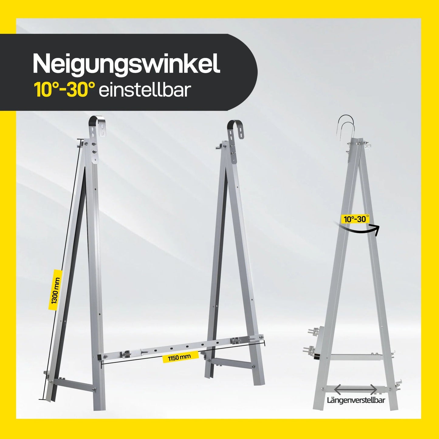 Balkonkraftwerk Solarmodul Halterung - Dachflug Solar