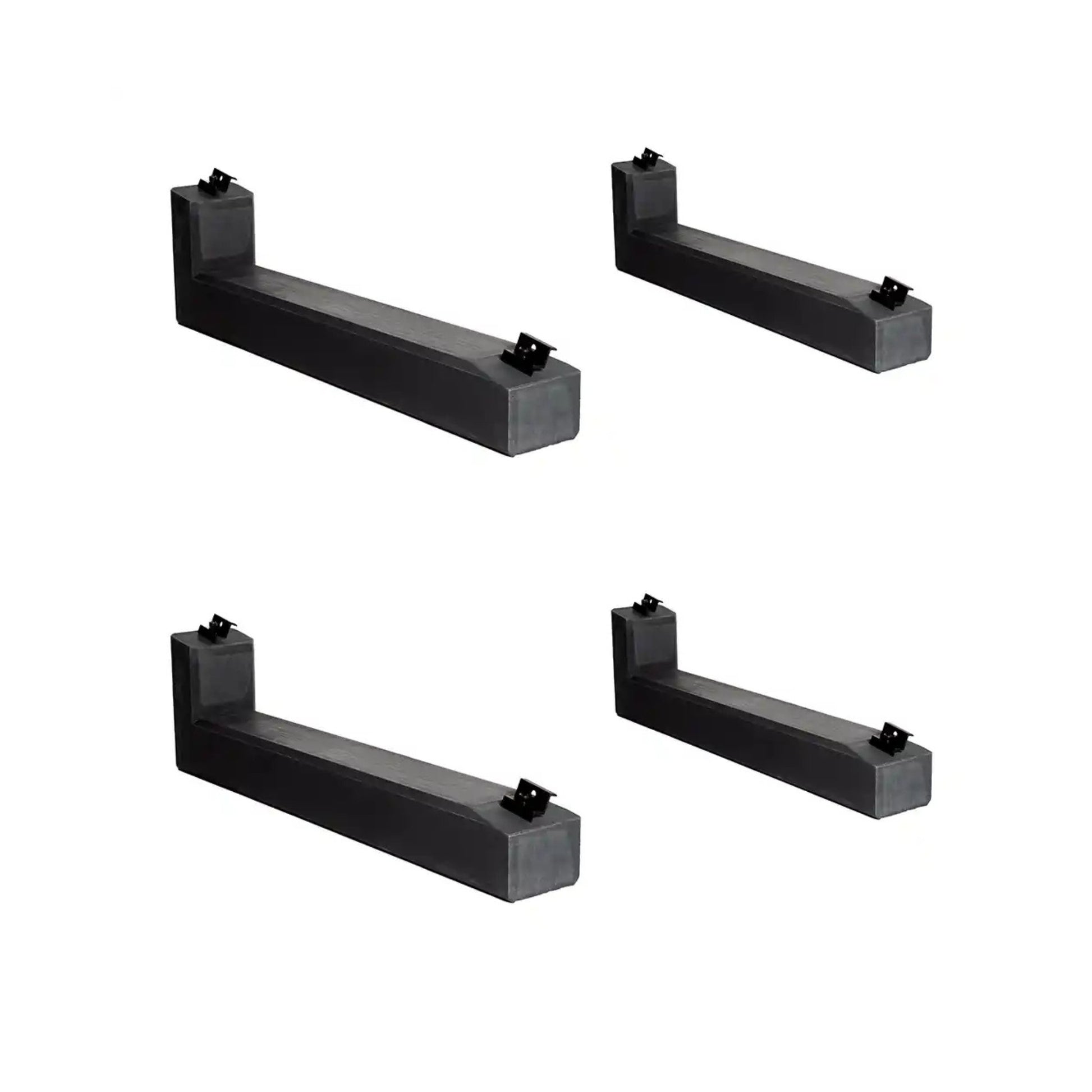 PV - Aufständerung WATTSTONE 10° aus Feinbeton für 2 - PV Module - Ost - West - Komplettset - Dachflug Solar