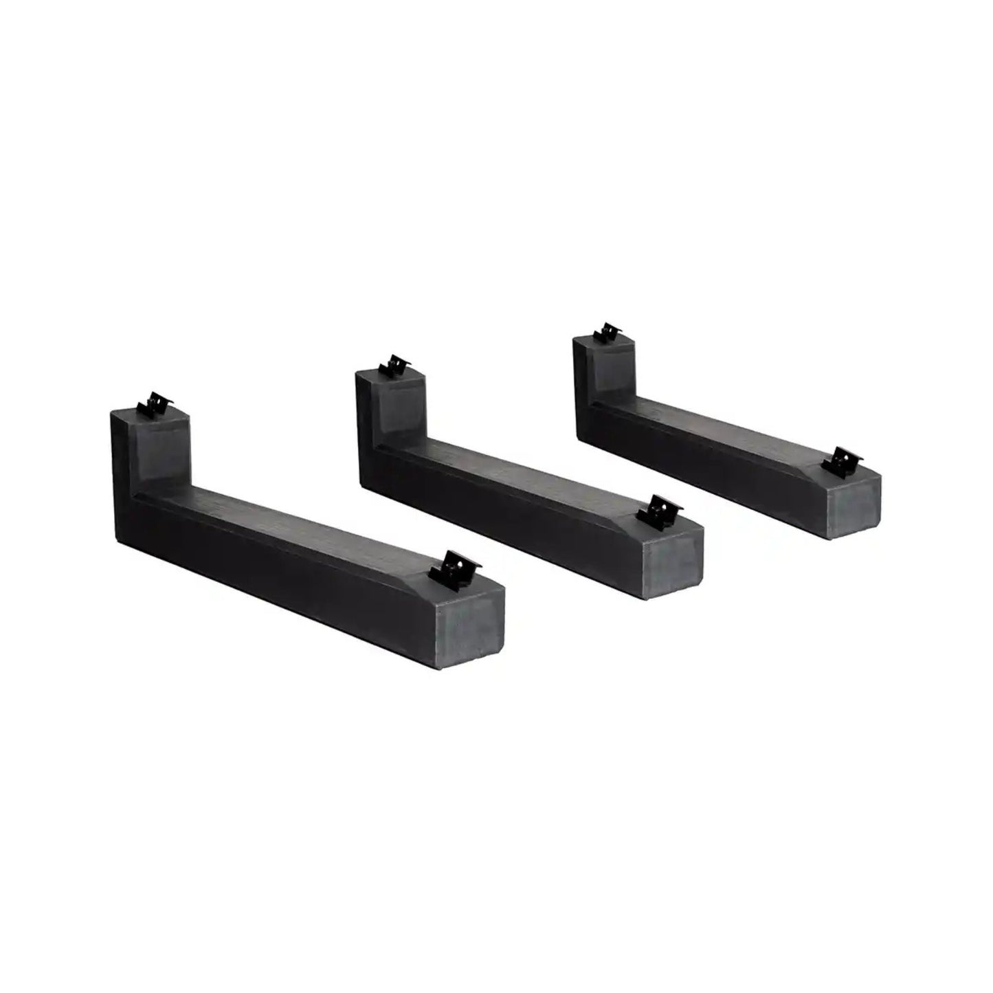 PV - Aufständerung WATTSTONE 10° aus Feinbeton für 2 - PV Module - Reihenaufbau - Komplettset - Dachflug Solar