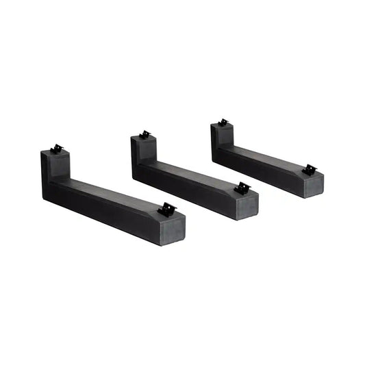 PV - Aufständerung WATTSTONE 10° aus Feinbeton für 2 - PV Module - Reihenaufbau - Komplettset - Dachflug Solar