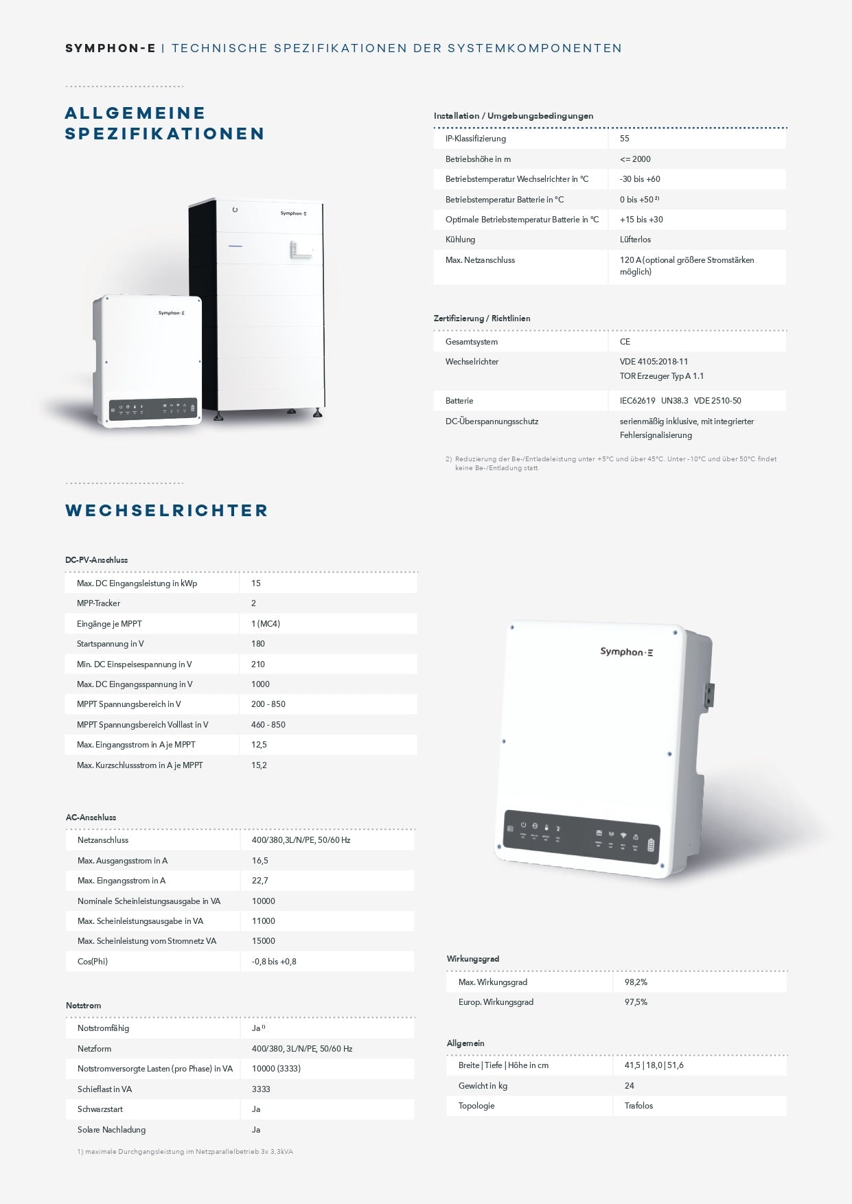 Heckert Solar Symphon-E 2,2 kWh Speichermodul - Dachflug Solar