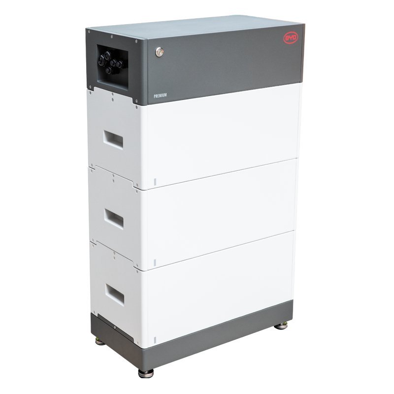 Solar-Power-Paket 6,4 black Heckert Solar - BYD - Kostal - Dachflug Solar