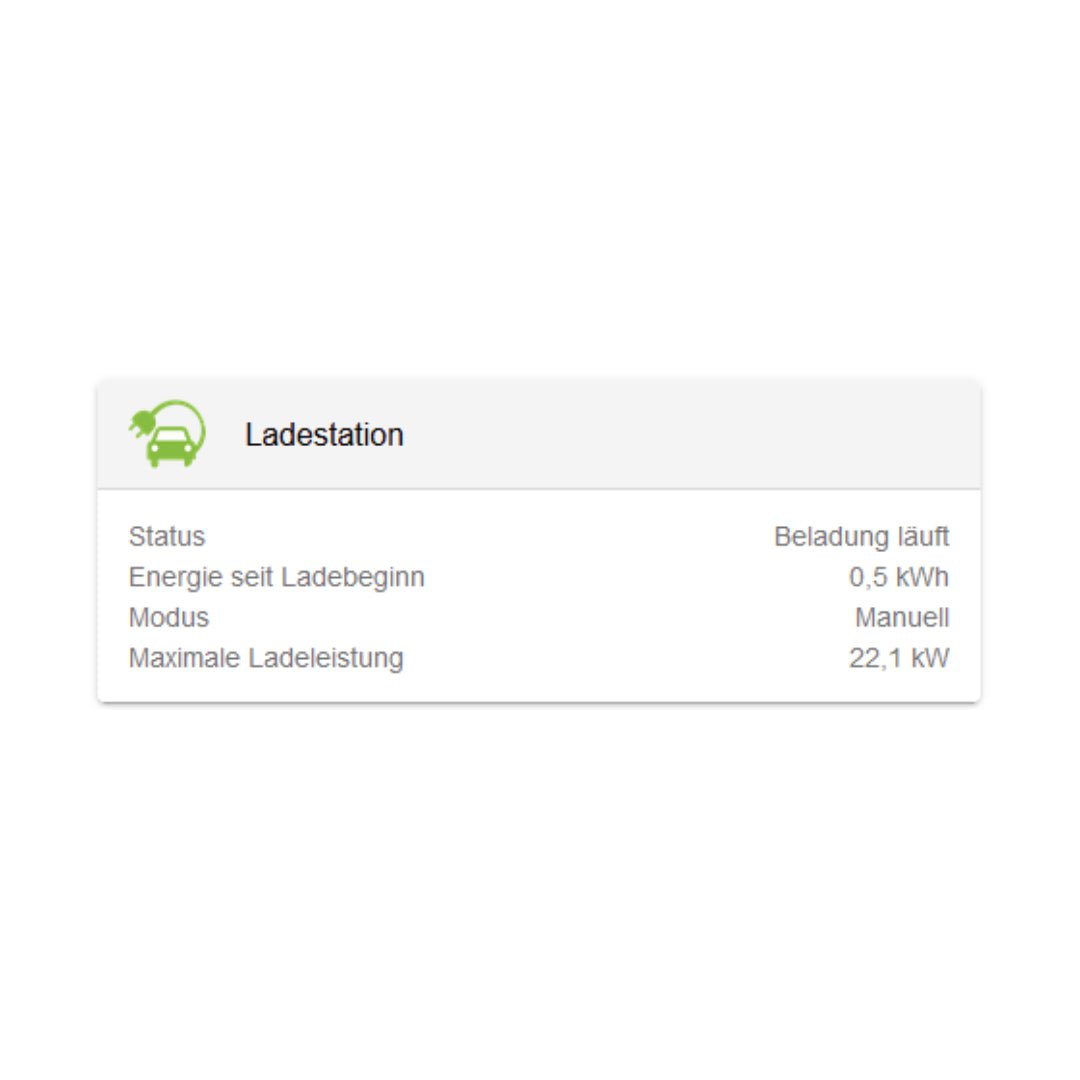 Symphon E-App "AC-Ladestation" - Dachflug Solar