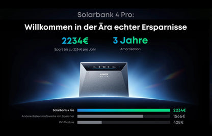 ANKER Solix Solarbank 4 E5000 Pro - Dachflug Solar